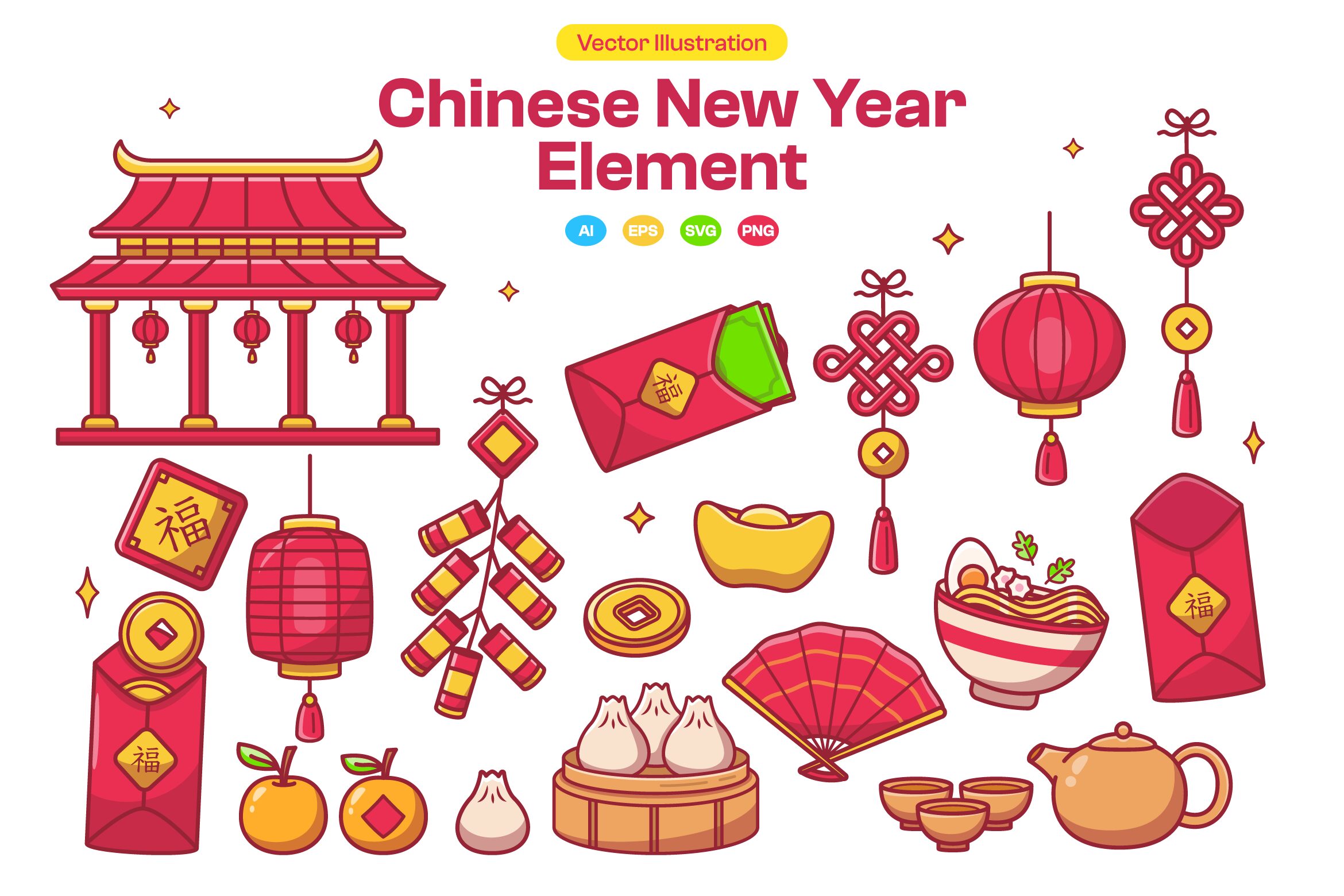 Chinese New Year Element Collection